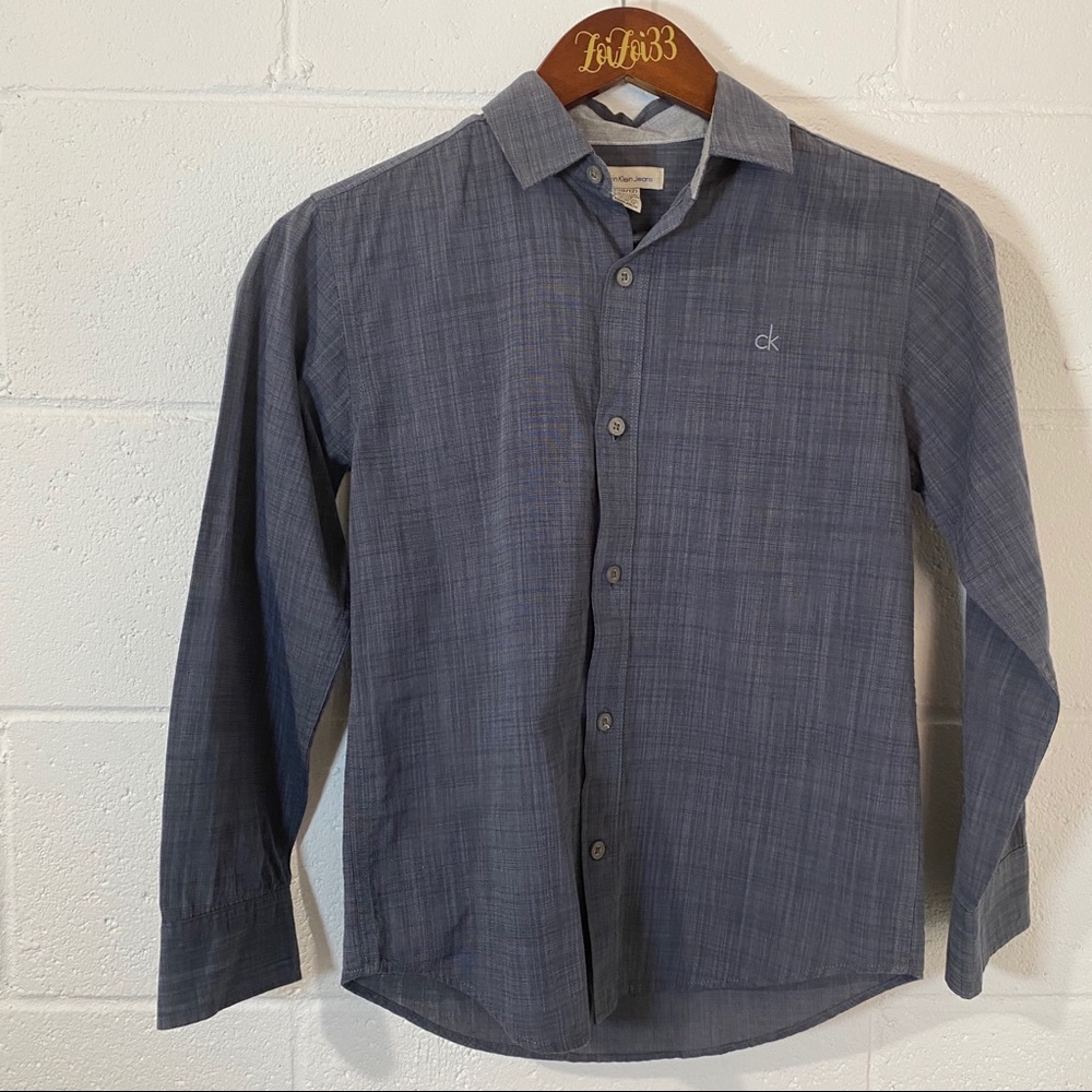 Calvin Klein Jeans Brand Boys Button Down Shirt